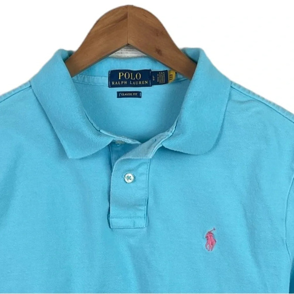 PO528 Mens Polo Ralph Lauren Designer Classic Fit Preppy Polo Shirt L - Picture 3 of 4